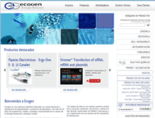 Tablet Screenshot of ecogen.com